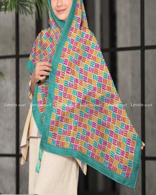  شال نخی وال دخترانه برند لاوین 