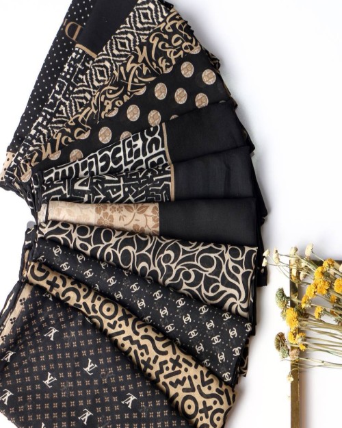  روسری حریر نخ ایستایی عالی 