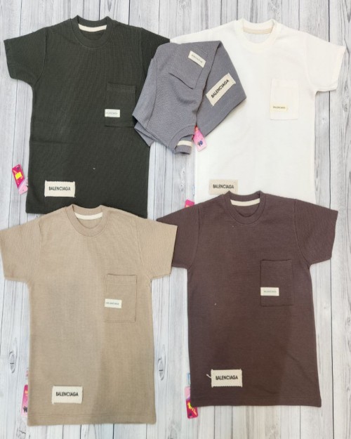  تیشرت یقه گرد بیسکویتی کد2334/کد2335 