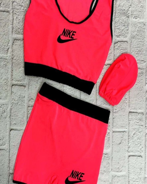  مایو زنانه ۲ تیکه پادار کلاهدار کد  90001 A مشخصات