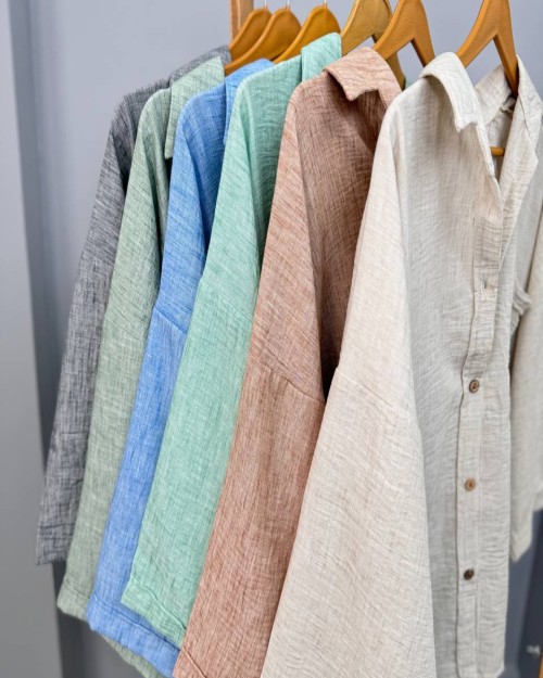  شومیز لینن سه نخ زارا مشخصات