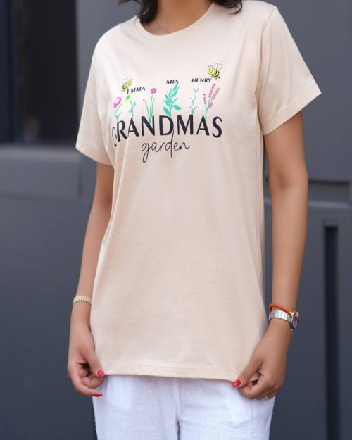  تیشرت یقه گرد قواره دار 