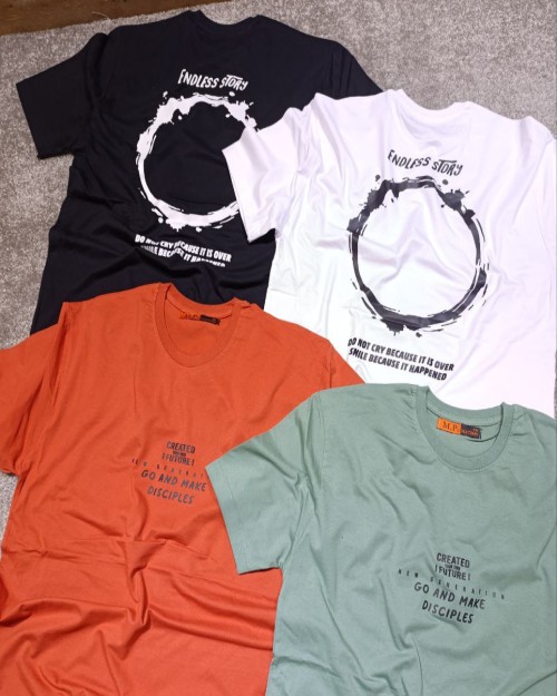  تیشرت یقه گرد پشت چاپ 