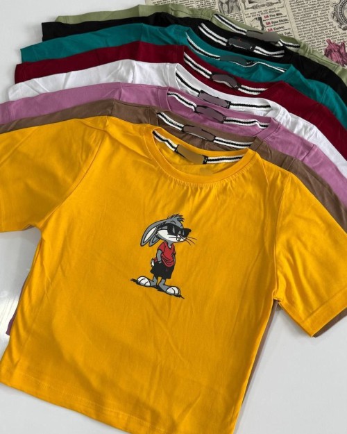  تیشرت کراپ پنبه 