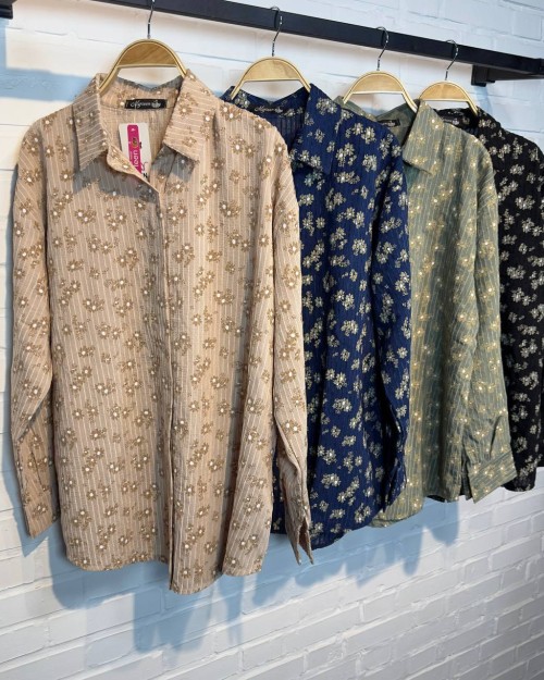  شومیز گل گچی 