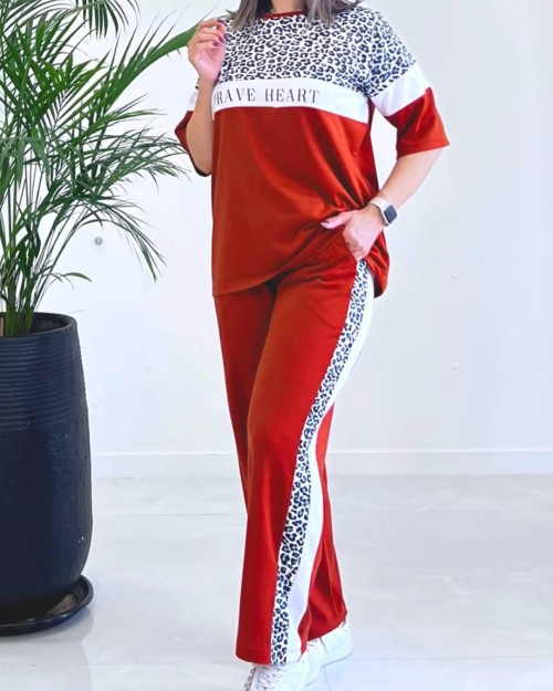  ست تیشرت و شلوار کد 10821 مشخصات