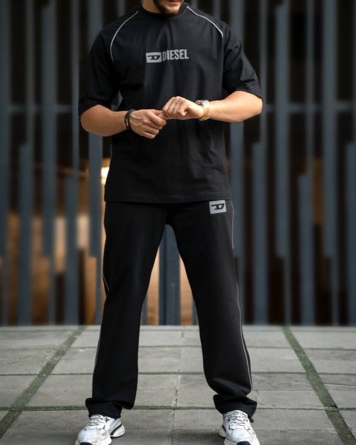  ست اسلش و تیشرت پنبه مغزی دوزی مشخصات