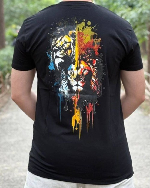  تیشرت پنبه سوپر چاپ مچیسنت پشت چاپ 