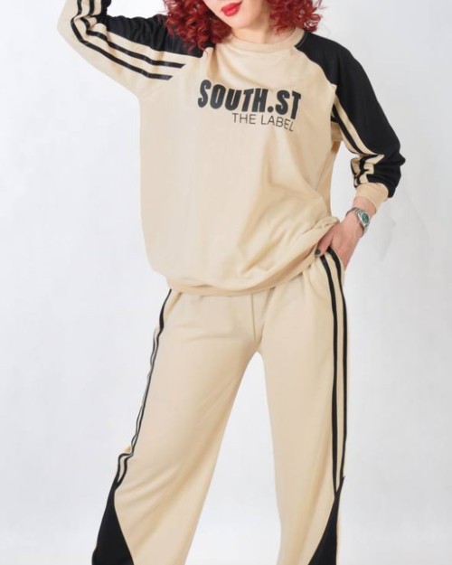  ست قواره دار نواردوزی شده south  کد 10850 مشخصات