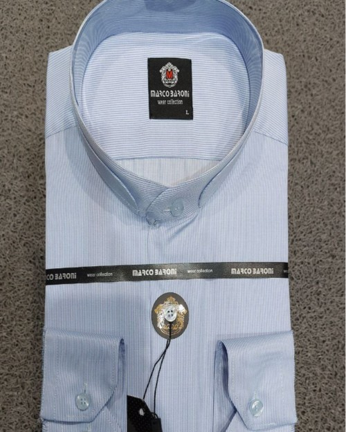  پیراهن آستین بلند مردانه یقه دیپلمات 