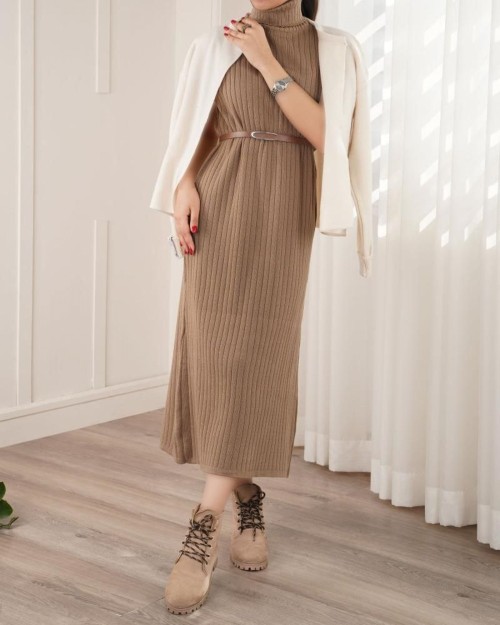  ماکسی بافت یقه اسکی مشخصات