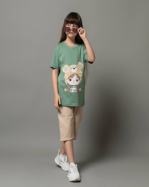  ست دخترانه تیشرت و شلوارک 