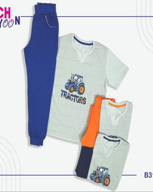  ست پسرانه تیشرت و شلوار طرح تراکتور مشخصات