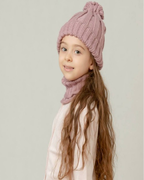  ست زمستانی دخترانه کلاه و شال گردن بافت مشخصات