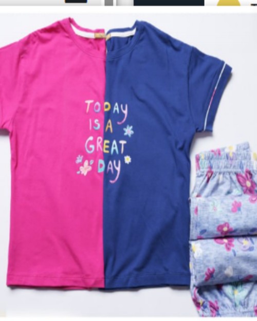  تیشرت و شلوارخانگی زنانه و دخترانه کد 362 